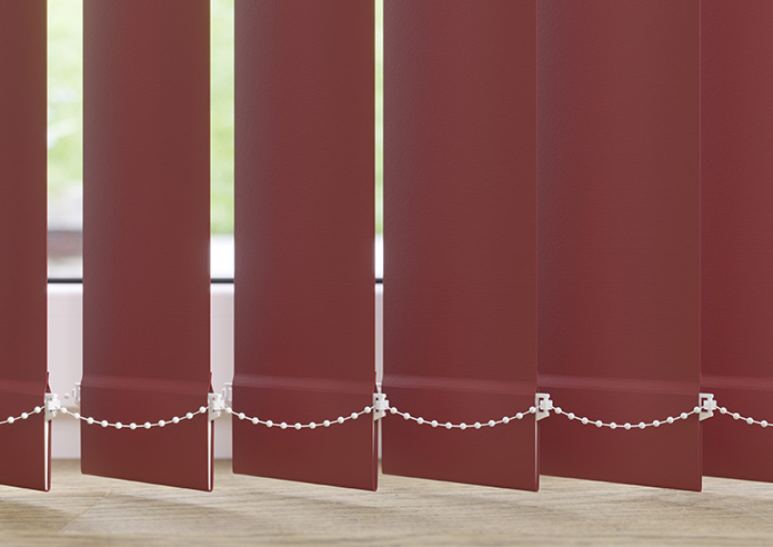 Orion (Blackout), Deep Carmine - Vertical Blind Slats - Image 3
